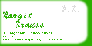 margit krauss business card